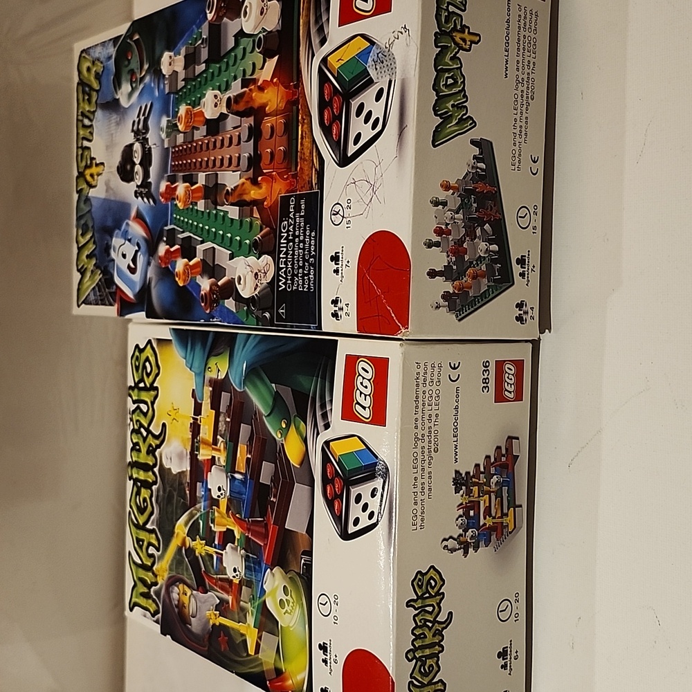 LEGO 3836.3837 Magikus Monster Building Set with Red, Blue, and Green Bricks